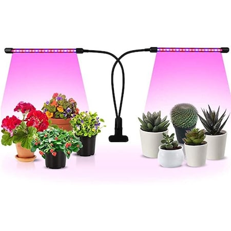 Ipower 10W Timing Function LED Grow Light with 5V 2A adapter GLLEDXDUALGOOSE10T